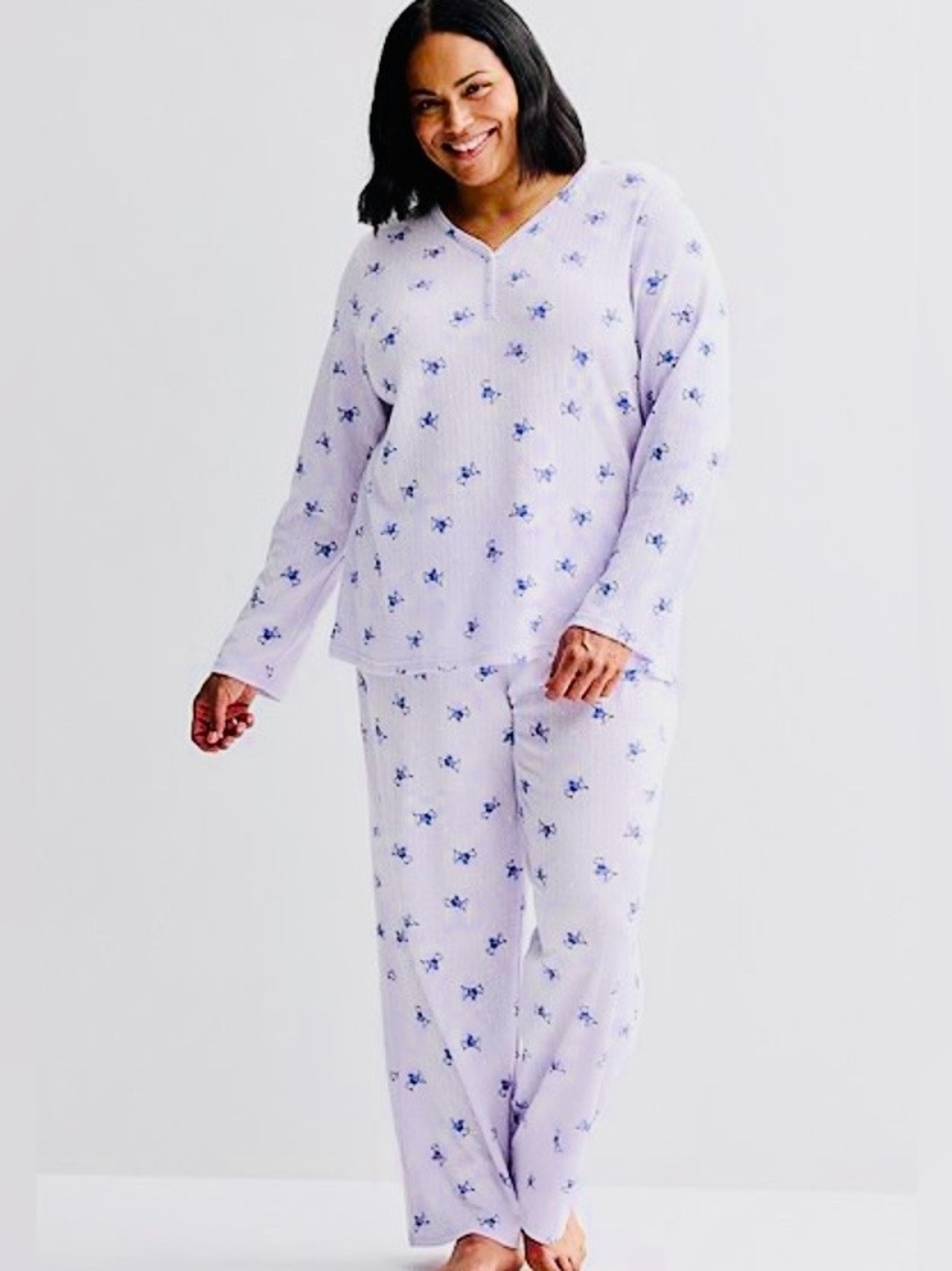 Croft & Barrow Scottie Dog Lavender Pajama Set NWT